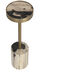 Mogun 25 X 8 inch Black / Black / Antique Brass End Table